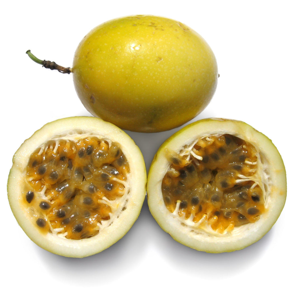 Yellow passion fruit passiflora edulis sweet
